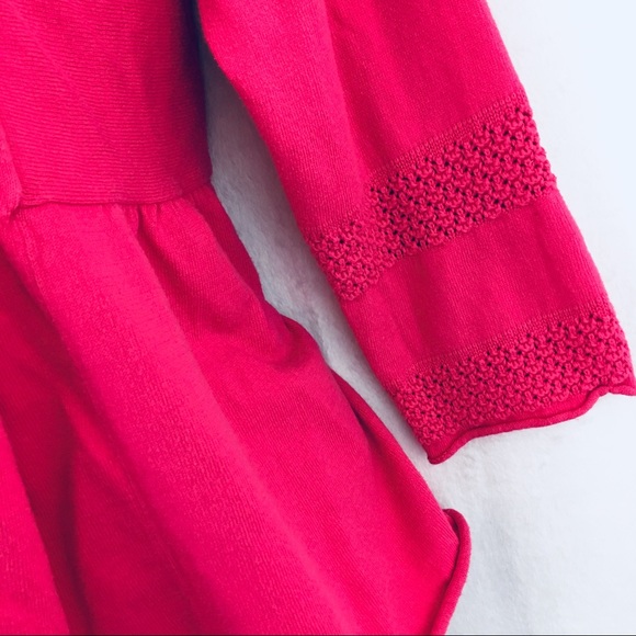 Christopher & Banks Cardigan Hot Pink Size Medium - Picture 4 of 7